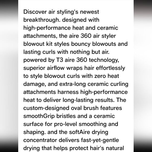 T3 Aire360 Ceramic Air Styler Kit - Picture 10 of 14